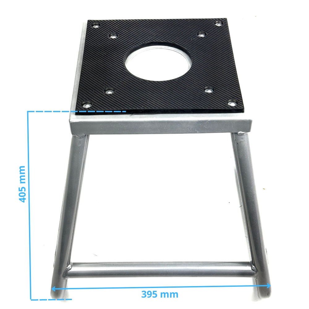 CABALLETE TABURETE FIJO ACERO PARA MOTOS